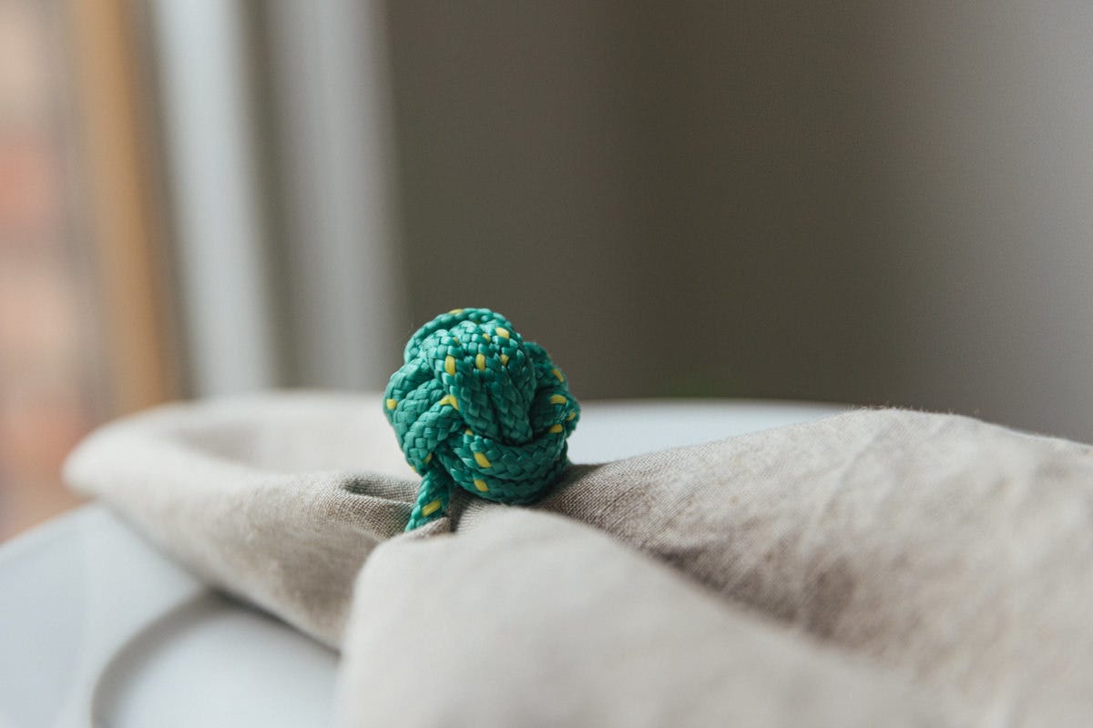 DIY Rope Napkin Rings