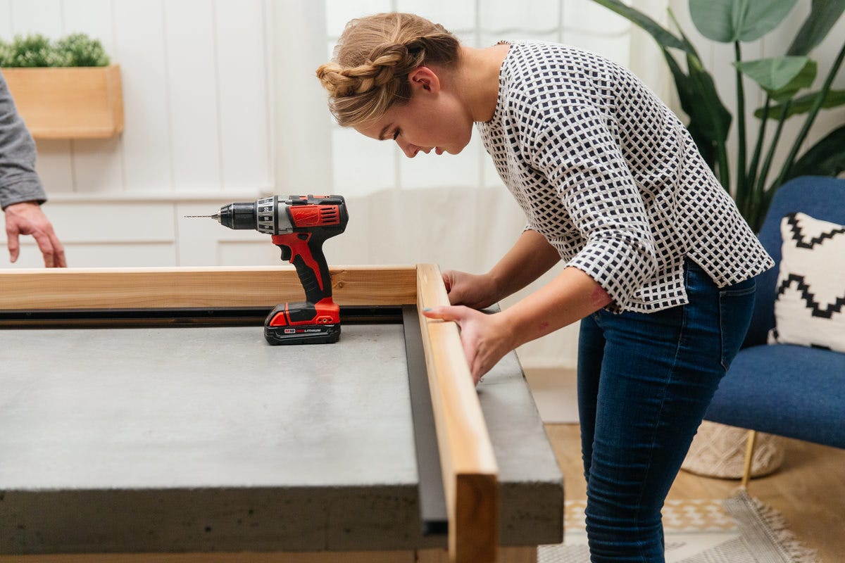 assembling bench frame