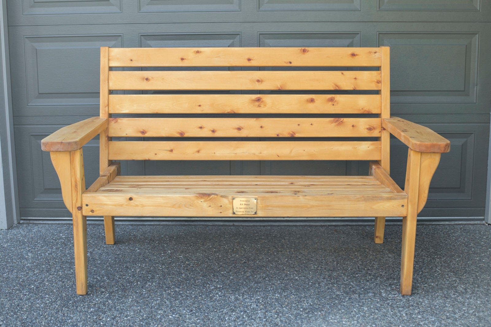 refinished bench