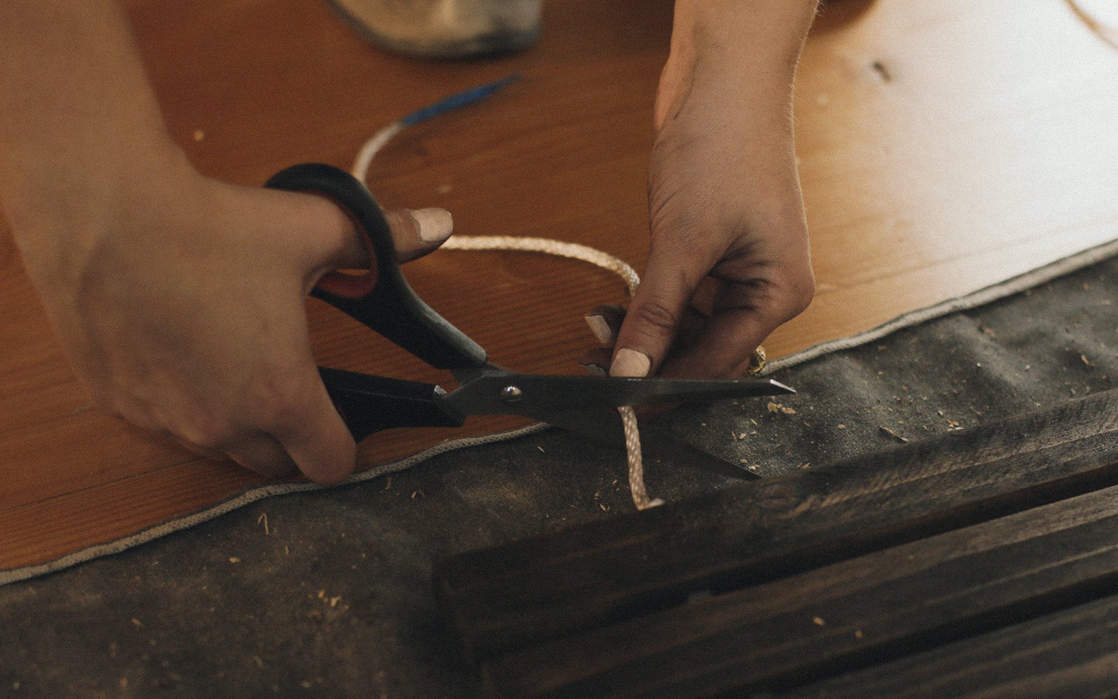 cutting rope for floor mat