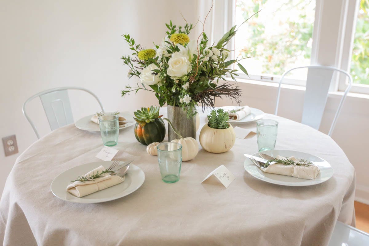 christmas place setting