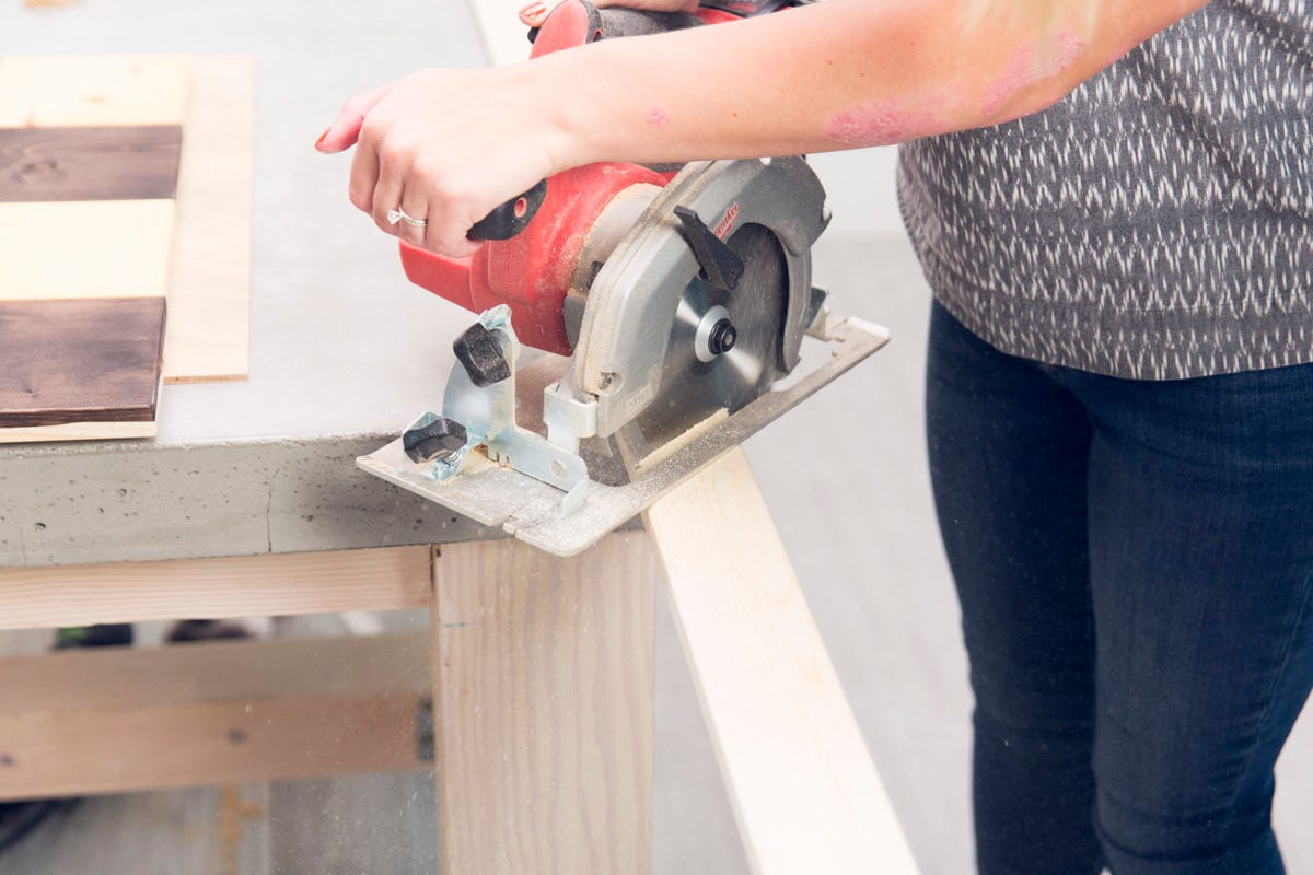 cutting chess board trim