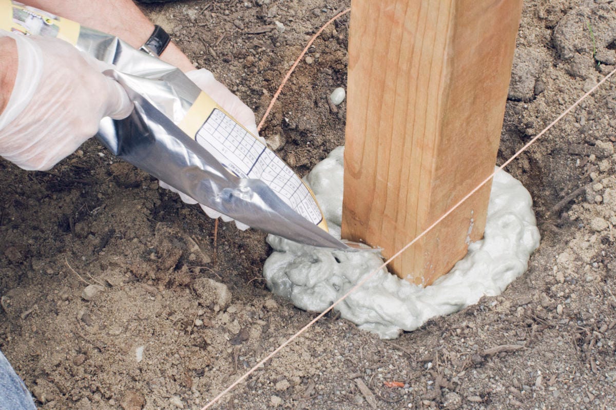foam for diy fence post
